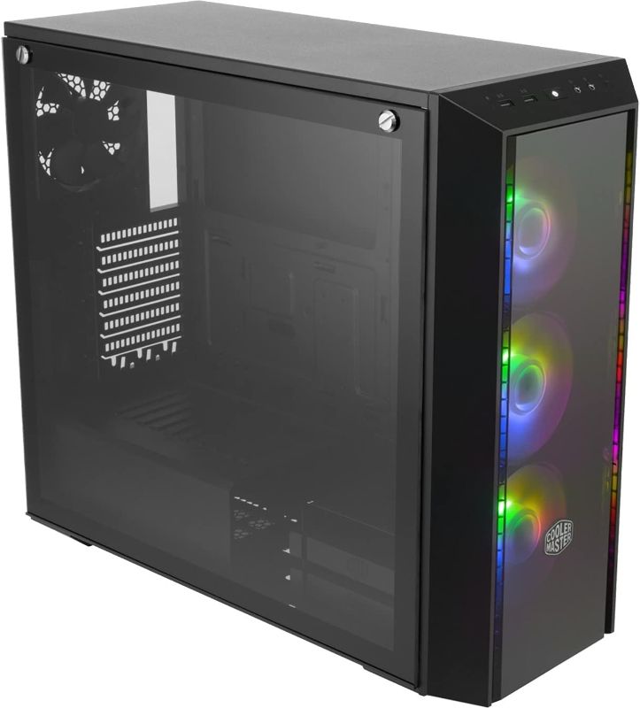 Photo 1 of Cooler Master MasterBox Pro 5 RGB ATX Mid-Tower with Three 120mm RGB Fans, Front DarkMirror Panel, Tempered Glass, RGB Splitter Cable & RGB Lighting System
