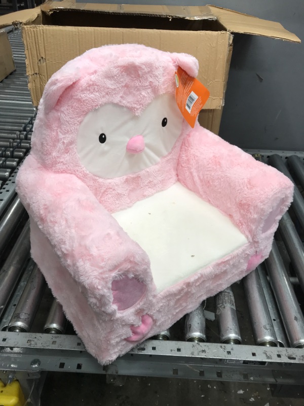 Photo 2 of Animal Adventure | Sweet Seats | Pink Owl Children's Plush Chair
