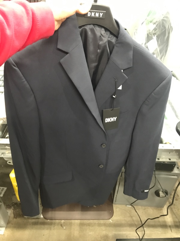 Photo 2 of DKNY Men's Modern Fit High Performance Suit Separates 46R Navy Solid