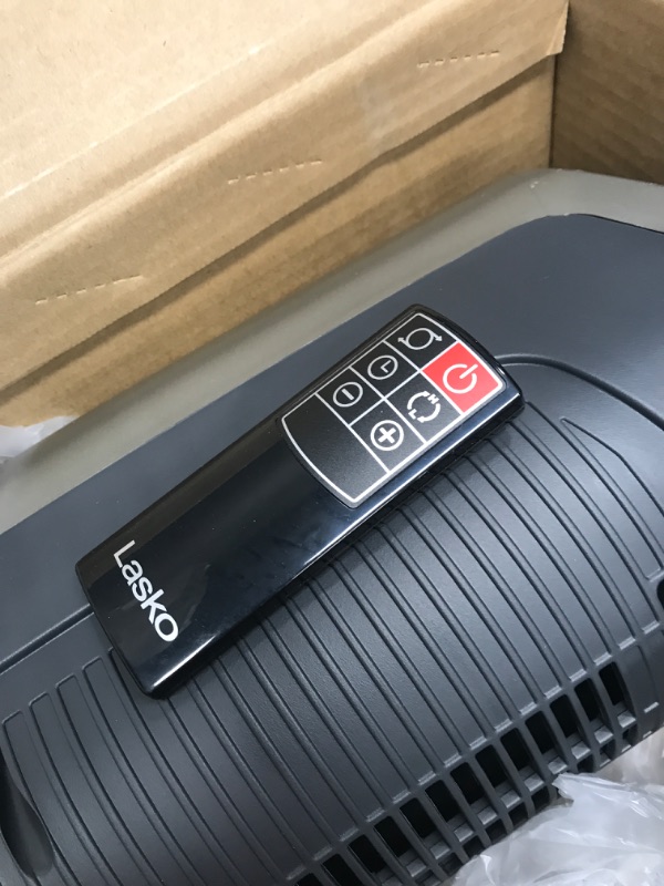 Photo 1 of Lasko 1500W Digital Ceramic Space Heater with Remote, 755320, Silver