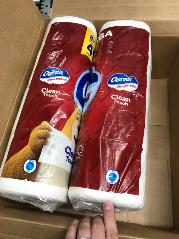 Photo 3 of Charmin Ultra Strong Clean Touch Toilet Paper, 24 Family Mega Rolls = 123 Regular Rolls CHRM 24FM (New)