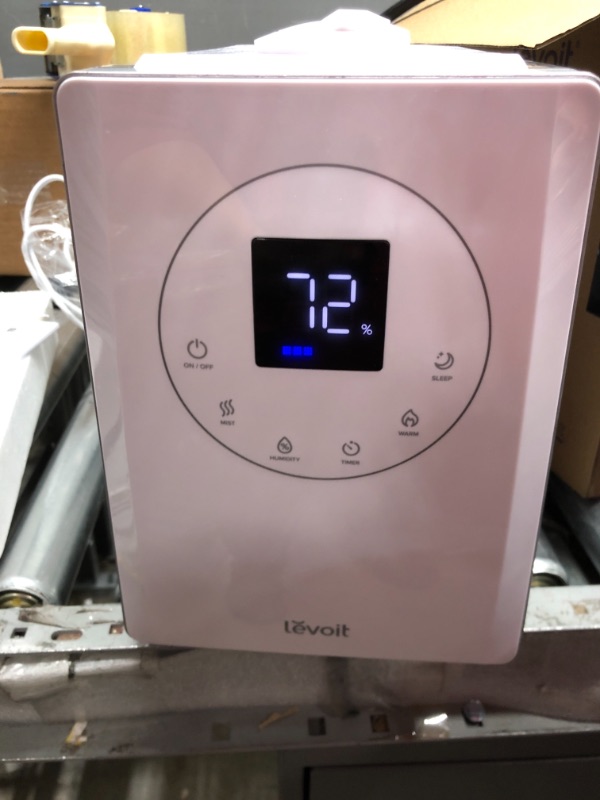 Photo 2 of LEVOIT Humidifiers for Bedroom Large Room Home, 6L Warm and Cool Mist Top Fill Ultrasonic Air Vaporizer, Smart App & Voice Control, Quickly Humidify Whole House up to 753 sq.ft, Sleep Mode, Timer Cream White LV600S