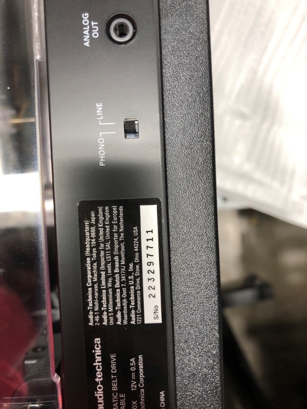 Photo 6 of Audio-Technica AT-LP60X-GM Fully Automatic Belt-Drive Stereo Turntable, Gunmetal/Black, Hi-Fi, 2 Speed, Dust Cover, Anti-Resonance, Die-Cast Aluminum Platter