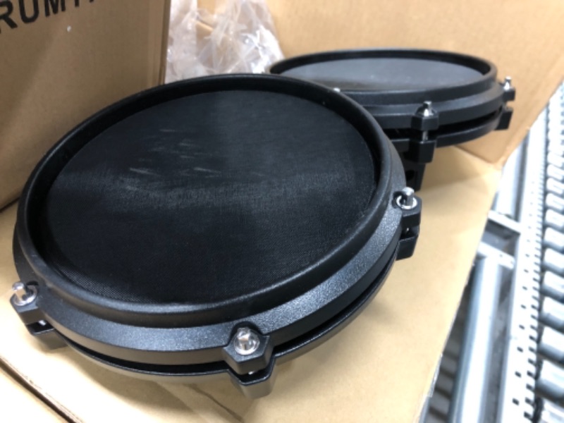 Photo 3 of **MISSING PARTS** Alesis Drums Turbo Mesh Kit – Electric Drum Set With 100+ Sounds, Mesh Drum Pads, Drum Sticks, Connection Cables and 60 Melodics Lessons Drums Only