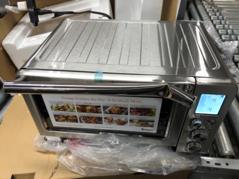 Photo 2 of **Damaged** Breville Smart Oven Air Fryer Toaster Oven, Brushed Stainless Steel, BOV860BSS