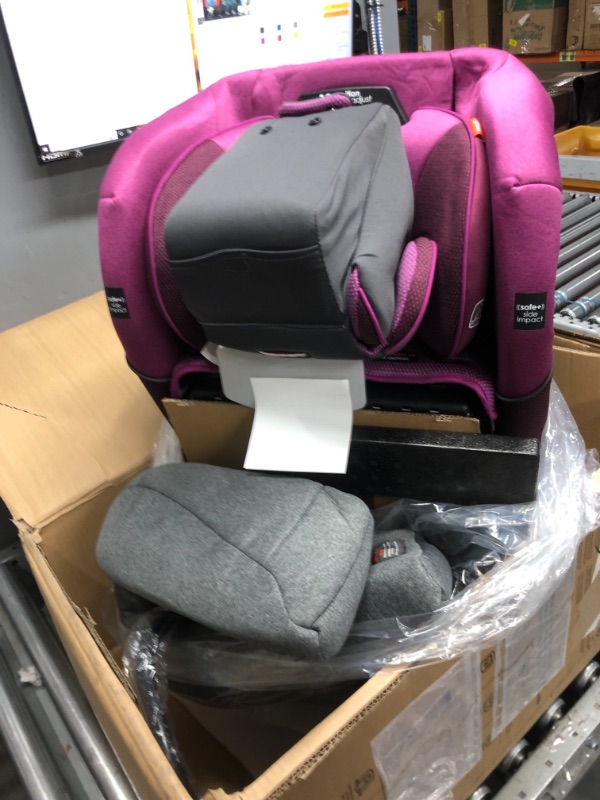 Photo 3 of Diono Radian 3QXT 4-in-1 Rear and Forward Facing Convertible Car Seat, Safe Plus Engineering, 4 Stage Infant Protection, 10 Years 1 Car Seat, Slim Fit 3 Across, Purple Plum
