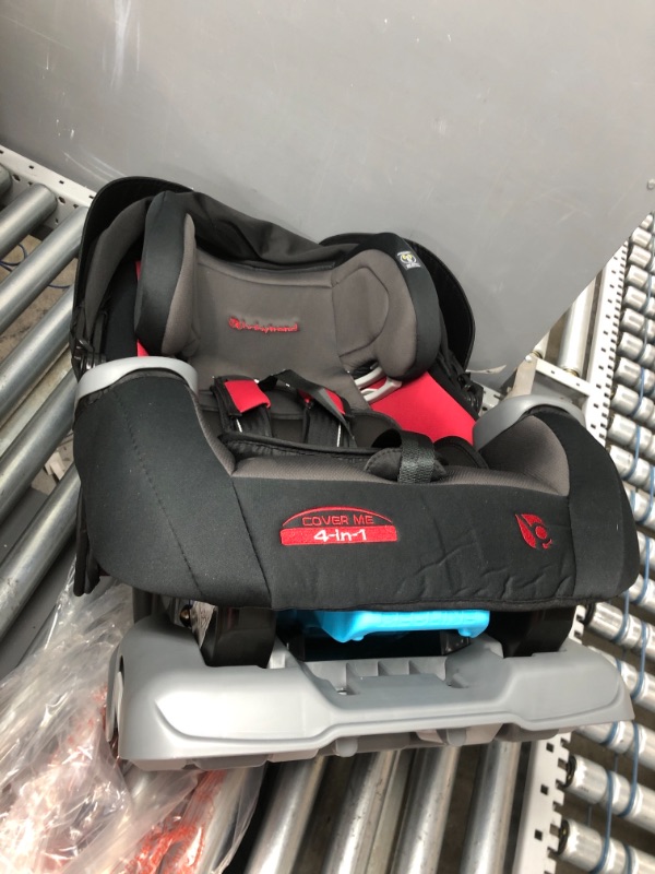 Photo 4 of Baby Trend Cover Me Convertible Car Seat, Scooter - Red & Black
