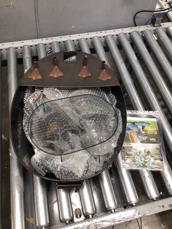 Photo 1 of Alpine Corporation 20" Tall Outdoor Metal Crow Water Fountain Yard Art Decor