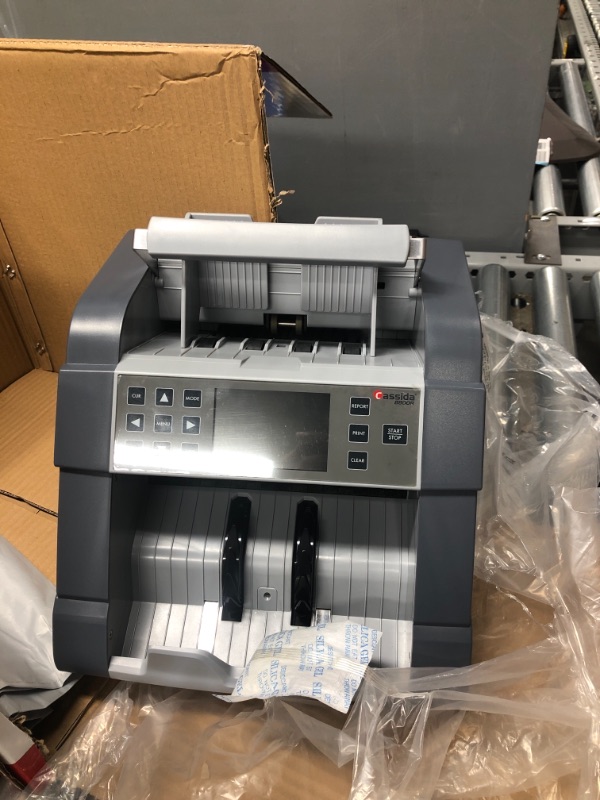 Photo 2 of Cassida 8800R USA Premium Bank-Grade Mixed Denomination Money Counter Machine, Advanced Counterfeit Detection, Multi-Currency, 