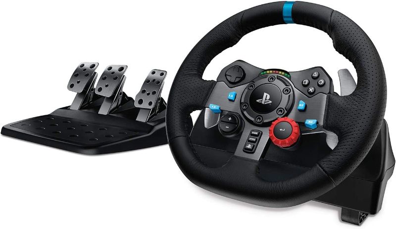 Photo 1 of Logitech G Dual-Motor Feedback Driving Force G29 Gaming Racing Wheel with Responsive Pedals + Logitech G Astro A30 LIGHTSPEED Wireless Gaming Headset Wheel + A30