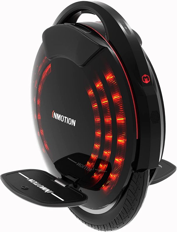 Photo 1 of InMotion V8F Electric Unicycle 16 Inch Wheel 21.8 mph 35 Miles Mileage Self-Balancing Electric Scooter for Adults, Colorful Atmosphere Lamp, Built-in Speaker (US Plug)
