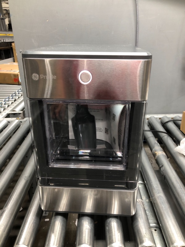 Photo 2 of GE Profile Opal | Countertop Nugget Ice Maker with Side Tank | Portable Ice Machine Makes up to 24 lbs. of Ice Per Day | Stainless Steel Finish Ice Maker + Side Tank No Bluetooth