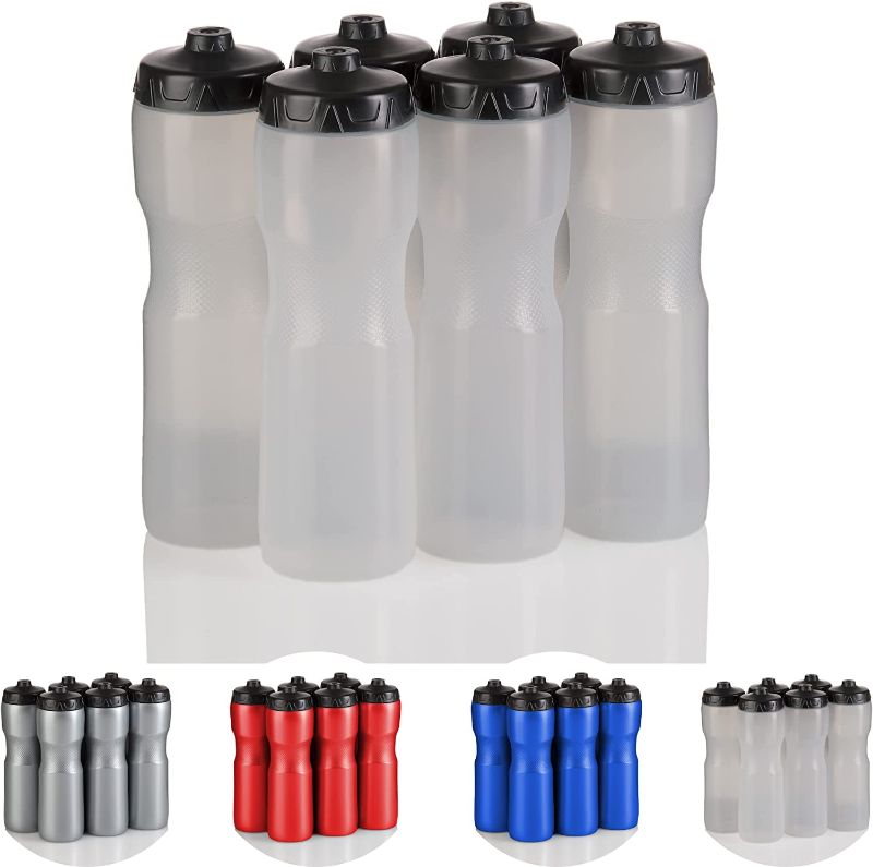 Photo 1 of 50 Strong Brand Jet Stream Sports Squeeze Water Bottle with One-Way Valve - Team Pack – Set of 6 