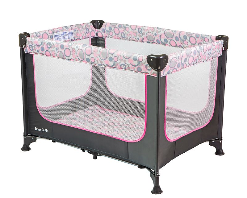 Photo 1 of Dream on Me Zodiak Portable Play Yard Grey/Pink
