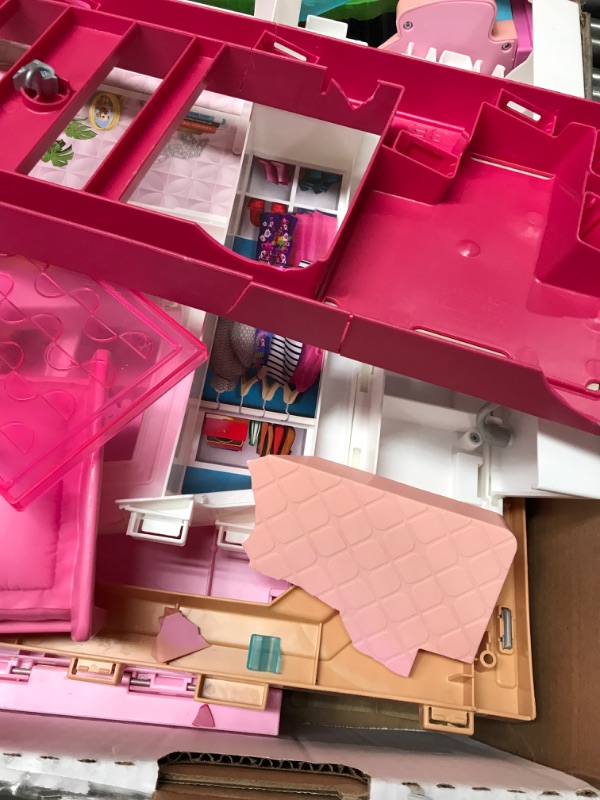 Photo 3 of Barbie Dreamhouse Doll House Playset Barbie House with 75+ Accesssories Wheelchair Accessible Elevator Pool, Slide and Furniture