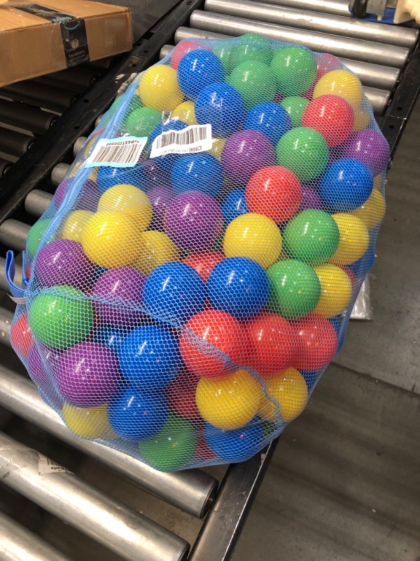 Photo 2 of 200 Ball Pit Balls for Kids – Plastic Ball Refill Pack for Kids | Phthalate and BPA Free Non-Toxic Plastic Ball Pack | Reusable Storage Bag with Zipper – Sunny Days Entertainment