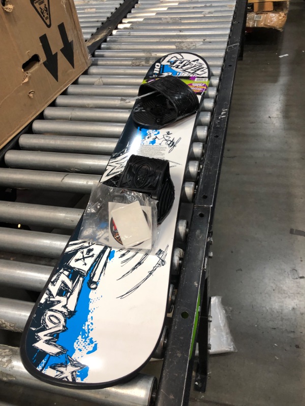 Photo 1 of **minor scratches**
Emsco Group – Graffiti Snowboard – Great for Beginners – for Kids Ages 5-15 – Design Your Own Board Graphic – Solid Core Construction – Adjustable Step-in Bindings Customized