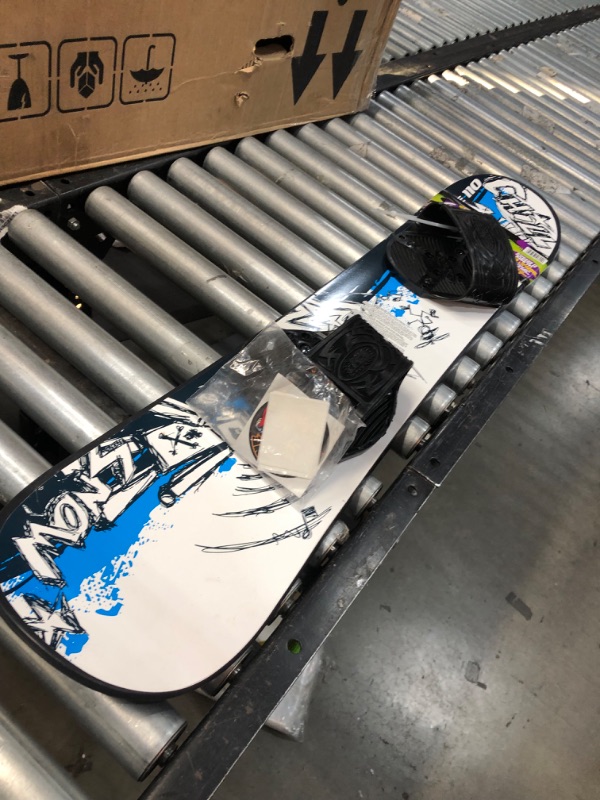 Photo 2 of **minor scratches**
Emsco Group – Graffiti Snowboard – Great for Beginners – for Kids Ages 5-15 – Design Your Own Board Graphic – Solid Core Construction – Adjustable Step-in Bindings Customized