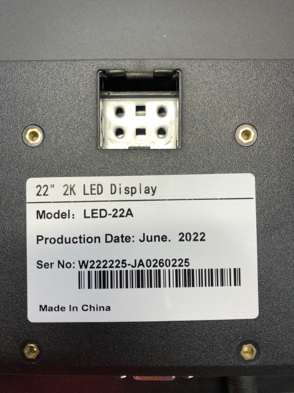 Photo 1 of Computer Monitor, 22 Inch FHD 1080P Thin LED Screen Monitor, 75Hz Refresh Rate with HDMI VGA and Audio, VESA Compatible, Eye Care, Use for Home & Office
