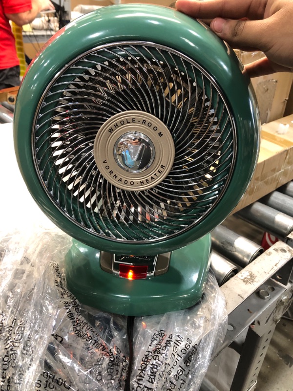 Photo 3 of Vornado VHEAT Vintage Metal Heater, Green
