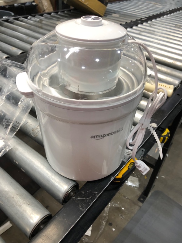 Photo 2 of Amazon Basics 1.5 Quart Automatic Homemade Ice Cream Maker