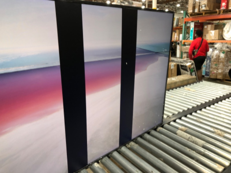 Photo 8 of ***HAS 2 LARGE BLACK LINES ON SCREEN ***SAMSUNG 65" ClassQLED 4K LS03B Series The Frame Quantum HDR,Art Mode,Anti-Reflection Matte Display Screen,Slim Fit Wall Mount Included,Smart TV,Bluetooth with Alexa Built-In(QN65LS03BAFXZA,2022 Model)
