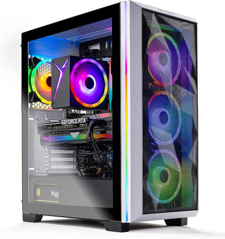 Photo 1 of Skytech Chronos Gaming PC Desktop – Intel Core i5 12600K 3.7 GHz, RTX 3070, 1TB NVME SSD, 32G DDR5 RGB, 650W Gold PSU, AC Wi-Fi, Windows 10 Home 64-bit
