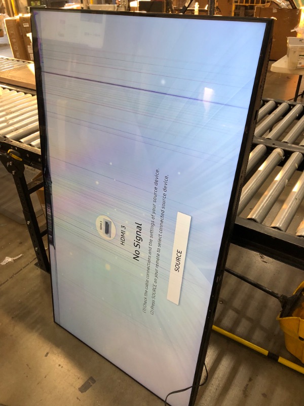 Photo 2 of **CRACKED SCREEN **SAMSUNG 65-Inch Class QLED 4K UHD Q70A Series Dual LED Quantum HDR Smart TV with Alexa Built-In, Motion Xcelerator Turbo+, Multi View Screen (QN65Q70AAFXZA, 2021 Model)
