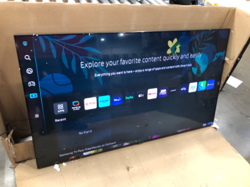 Photo 3 of SEE NOTES FOR DAMAGES/MISSING ITEMS***SAMSUNG 65-Inch Class QLED Q80B Series - 4K UHD Direct Full Array Quantum HDR 8X Smart TV with Xbox Game Pass and Alexa Built-in (QN65Q80BAFXZA, 2022 Model)
