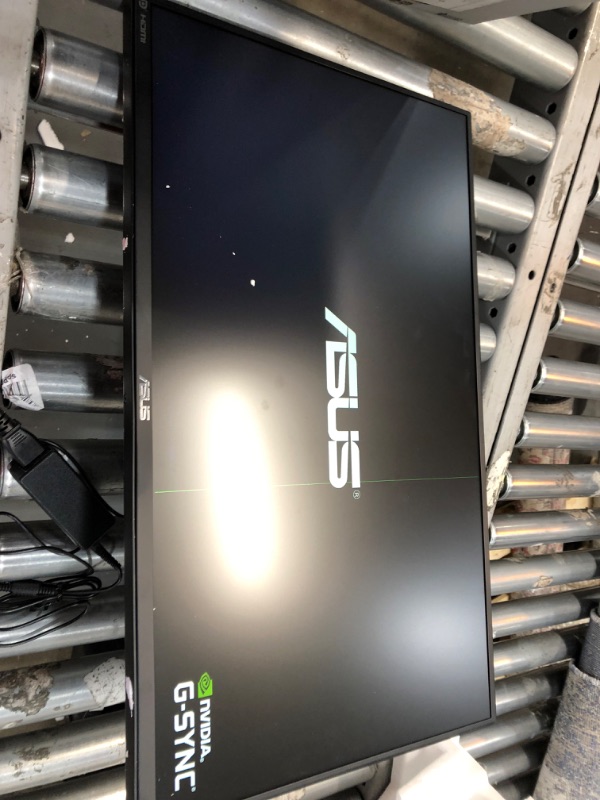 Photo 1 of **LINE ON SCREEN ***ASUS TUF Gaming VG259QR 24.5” Gaming Monitor, 1080P Full HD, 165Hz (Supports 144Hz), 1ms, Extreme Low Motion Blur, G-SYNC Compatible ready, Eye Care, DisplayPort HDMI, Shadow Boost, Height Adjustable
