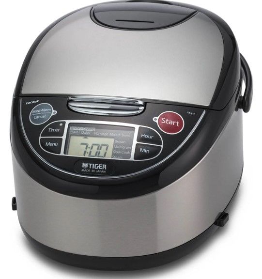 Photo 1 of **see comments**- Tiger JAX-T10U-K 5.5-Cup (Uncooked) Micom Rice Cooker with Food Steamer & Slow Cooker, Stainless Steel Black
