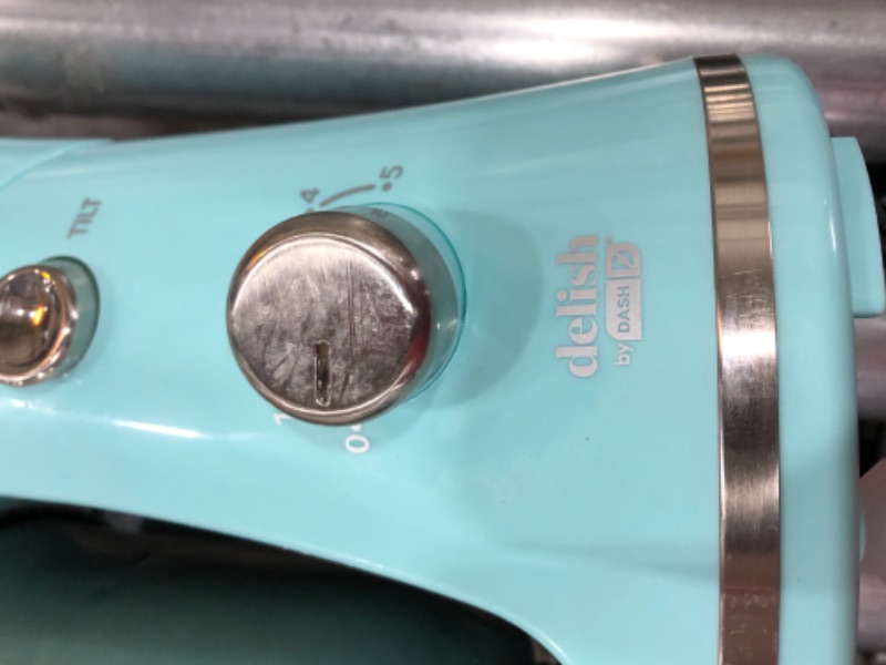 Photo 1 of Delish by DASH Compact Stand Mixer, 3.5 Quart with Beaters & Dough Hooks Included - Blue
