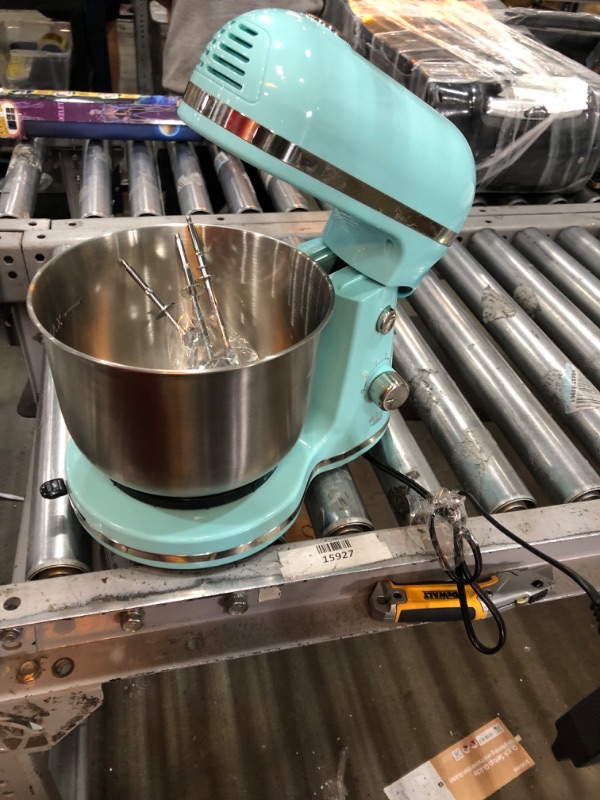 Photo 1 of Delish by DASH Compact Stand Mixer, 3.5 Quart with Beaters & Dough Hooks Included - Blue

