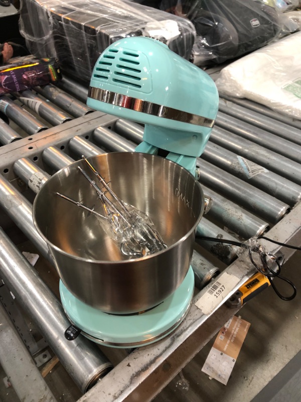 Photo 1 of Delish by DASH Compact Stand Mixer, 3.5 Quart with Beaters & Dough Hooks Included - Blue
