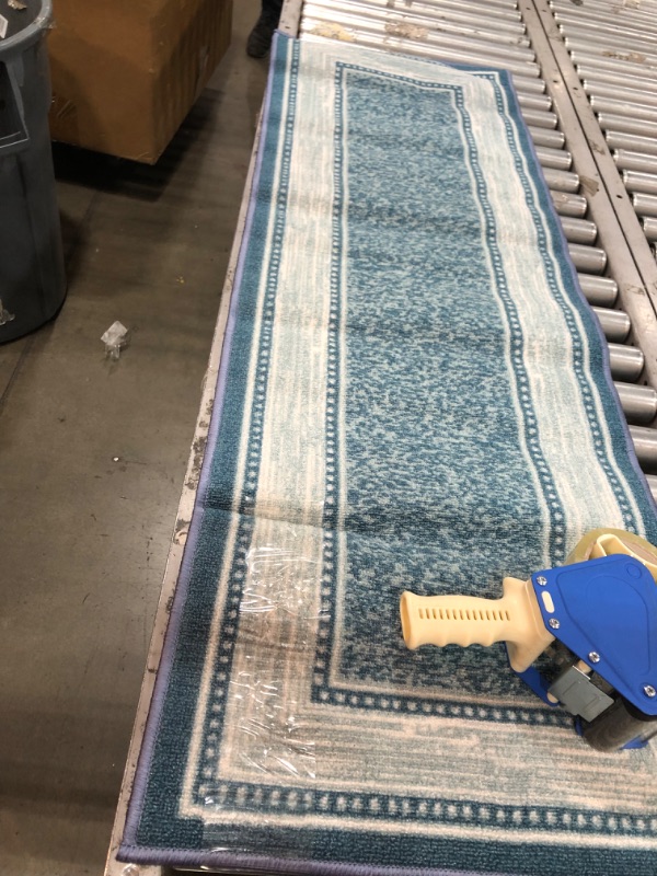 Photo 1 of 19"X57" AREA RUG BLUE 