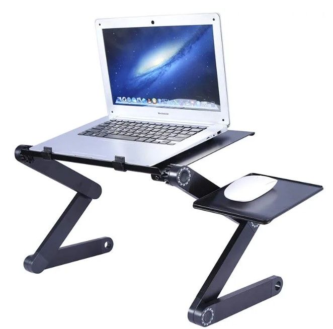 Photo 1 of Adjustable Laptop Table-Laptop Stand Portable -Laptop Riser with Detachable Mouse Pad Bed Portable Lap Desk Tray Standing Desk
