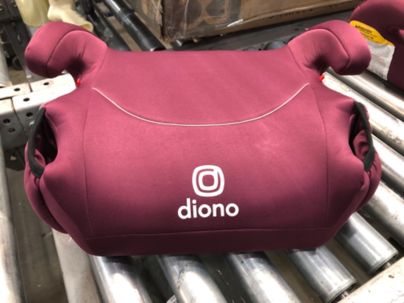 Photo 2 of Diono Solana, No Latch, Backless Booster Car Seats, Lightweight, Machine Washable Covers, Cup Holders, Pink 2021