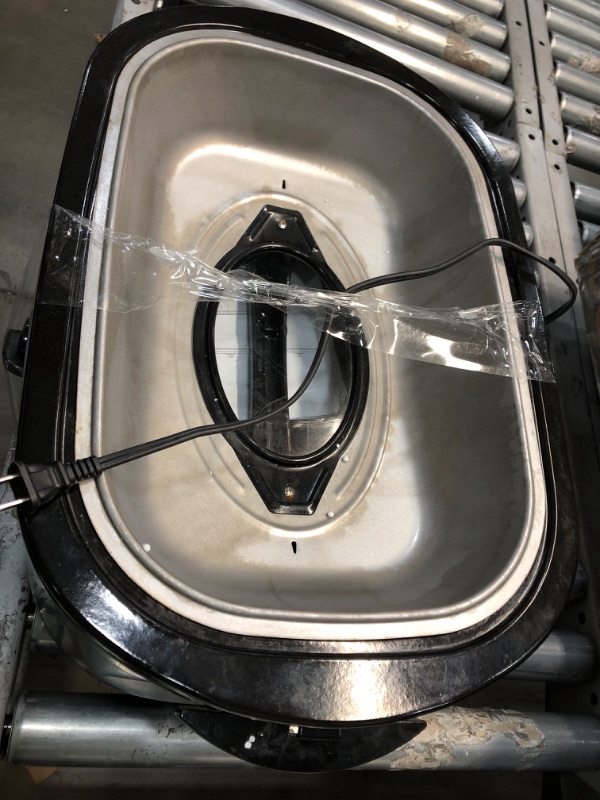 Photo 1 of 24 Quart Electric Roaster Oven, Turkey Roaster with Viewing Lid, Large Stainless Steel Roaster Oven Silver