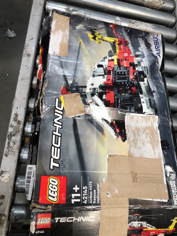 Photo 3 of box is damaged**LEGO Technic Airbus H175 Rescue Helicopter 42145 Toy Building Set for Kids, Girls, Boys Aged 11+; Learn How a Helicopter Works (2,001 Pieces)
