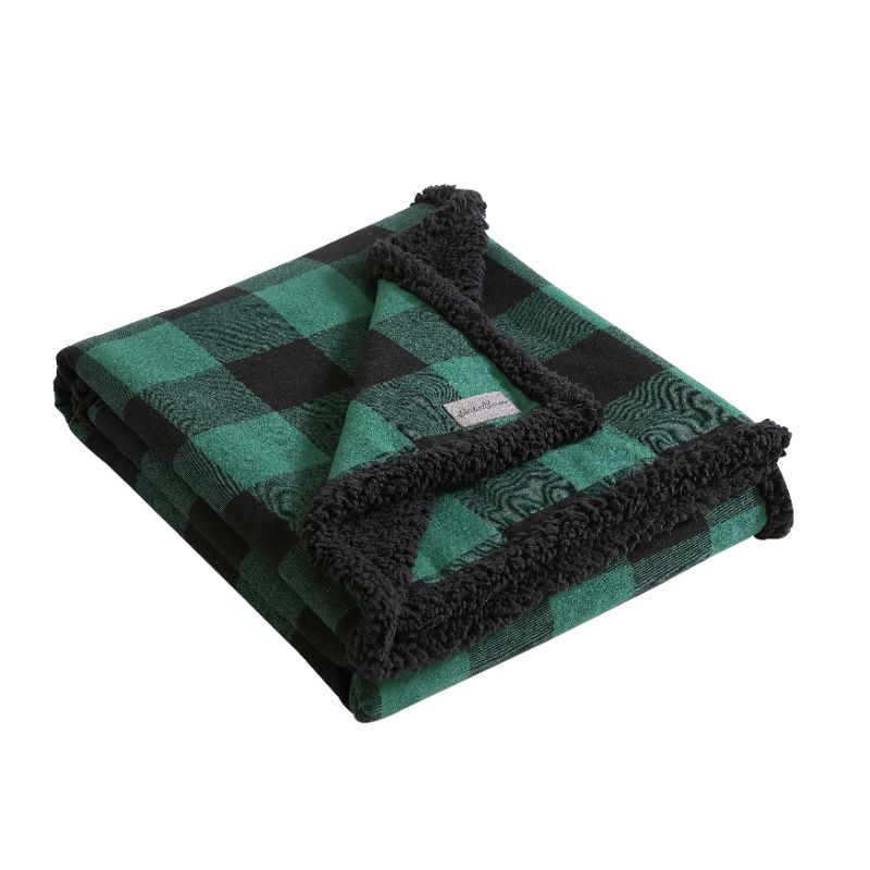 Photo 1 of 
Eddie Bauer Plaid Flannel Yarn Dyed Throw, 50" X 60" Bedding
