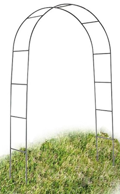 Photo 1 of 7.9Ft Metal Garden Arch Army Green Garden Arbor for Climbing Plant Outdoor Wedding Party