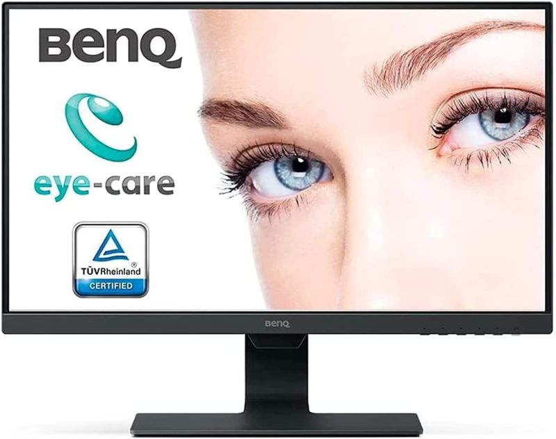 Photo 1 of BenQ GW2480 24 Inch IPS 1080P FHD Computer Monitor with Built In Speakers, Proprietary Eye-Care Tech, Adaptive Brightness for Image Quality, Ultra-Slim Bezel and Edge to Edge Display
