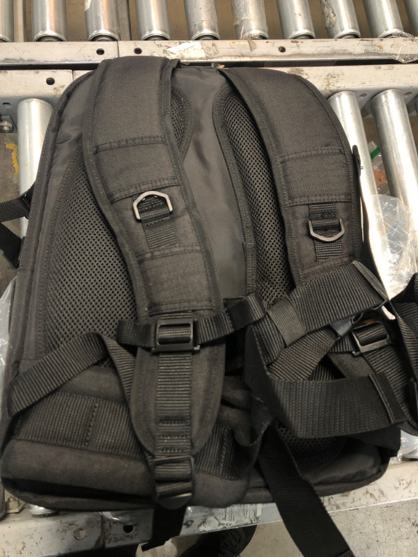 Photo 3 of Amazon Basics DSLR Camera and Laptop Backpack Bag (Black Exterior and Gray Interior) Gray Interior Single