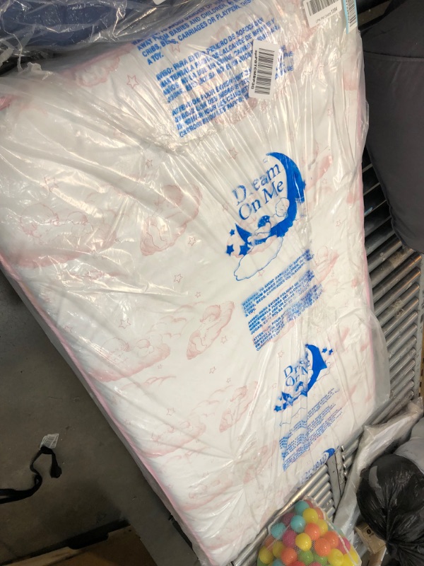 Photo 1 of 51"L x 27"W x 5"Th
Dream On Me Twilight 80 Coil Spring Crib and Toddler Bed Mattress, Wave Pink, 5"