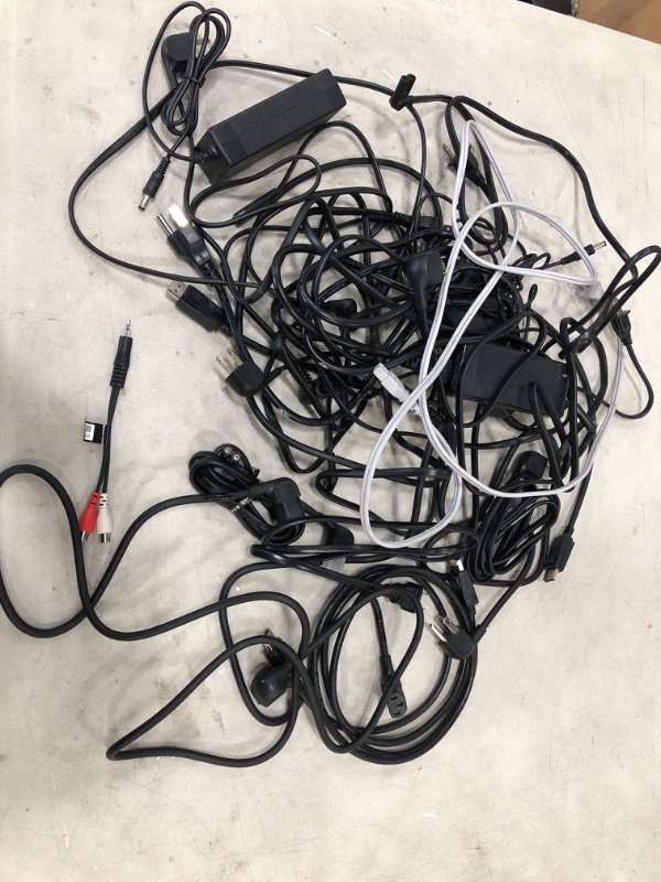 Photo 1 of MIXED BUNDLE OF TV POWER CORDS**SET OF 20 MIXED TYPES**