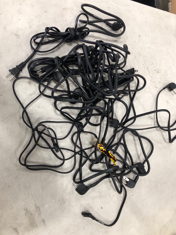 Photo 1 of MIXED BUNDLE OF TV POWER CORDS**SET OF 15 MIXED TYPES**