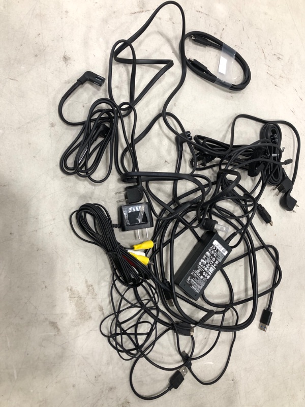 Photo 1 of MIXED BUNDLE OF TV POWER CORDS**SET OF 15 MIXED TYPES**