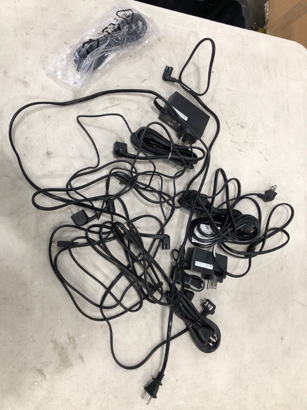 Photo 1 of MIXED BUNDLE OF TV POWER CORDS**SET OF 15 MIXED TYPES**