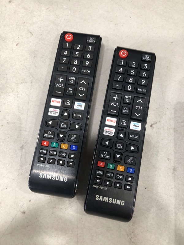 Photo 2 of **SET OF 2** Samsung OEM Remote Control with Netflix Hotkey - Black (BN59-01315J)
