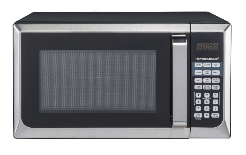 Photo 1 of Hamilton Beach 0.9 Cu. Ft. Stainless Steel Countertop Microwave Oven
